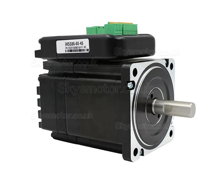 JMC NEMA 34 Closed Loop Integrated Stepper Motor IHSS86-60-45 1.8 Deg 4.5Nm 6A 60V 2 Phase